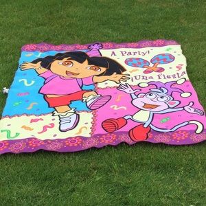 Dora and boots blanket